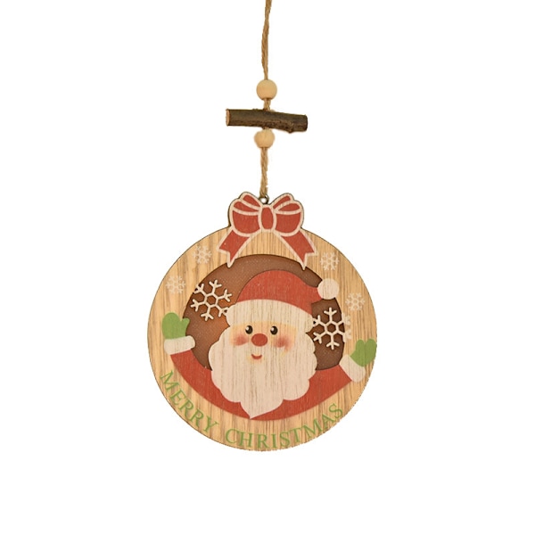 Nio juldekorationer hängande jul äldre Snö