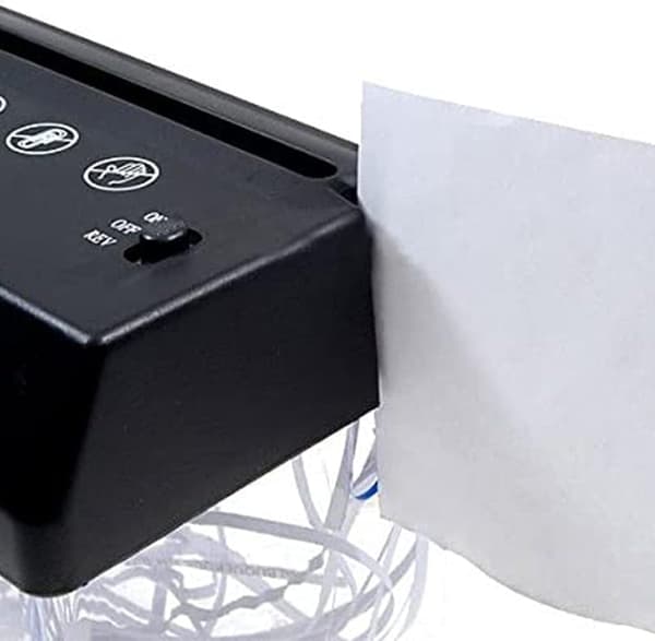 Papirshredder, Mini Bærbar Elektrisk USB Papirshredder Batteri