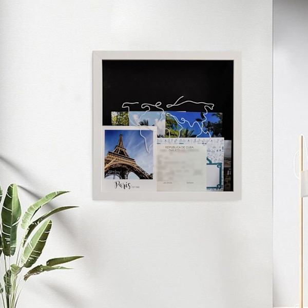 Äventyrsfilbox, reseäventyrsbiljett souvenirbox, biljettskugga, CADR-minnesbox
