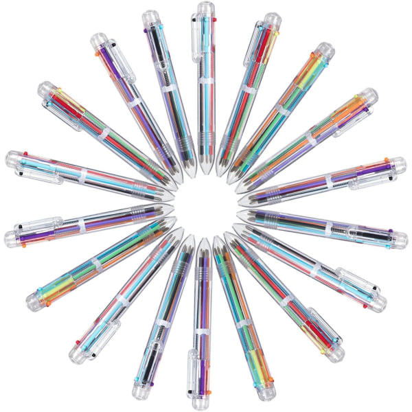22-pakning 0,5 mm 6-i-1 flerfarget kulepenn for barnegaver smerte