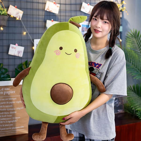 29,5 tommer stor grøn simuleret avocado plyslegetøjsovedyr