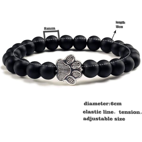 Naturstenarmband, 8 mm turkos pärlarmband för män och kvinnor