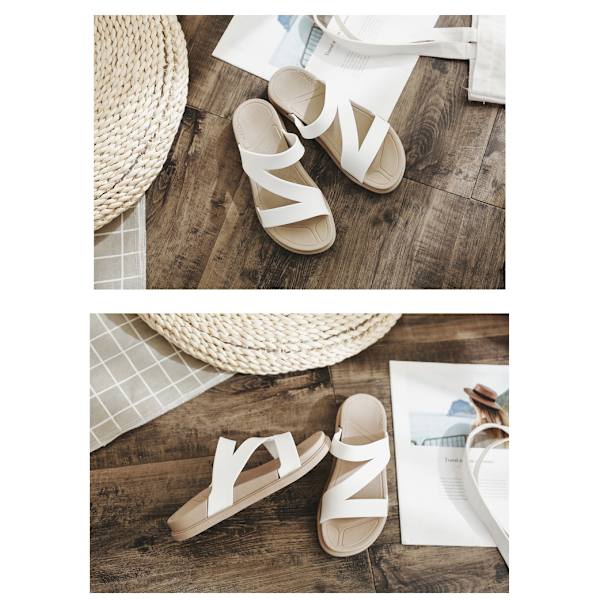 1 Par Damtofflor Kvinnors Sommar 2021 Nya Strandskor Mode Ou