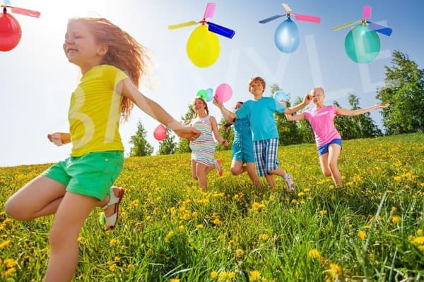 Legetøjsballonhelikopter til børn (12 stk.) Børnedag Gavefest