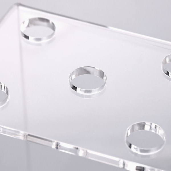 Klar Akryl Saks Holder 5 Huller Skrivebord Frisør Com DXGHC