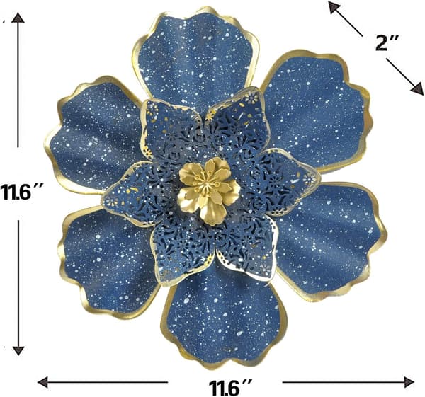 Solrosmetallblommor Väggdekor Metallväggkonst Dekorationer Han