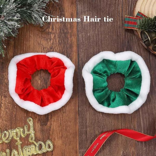 Set med 2 julscrunchies - Julhårtillbehör för DXGHC