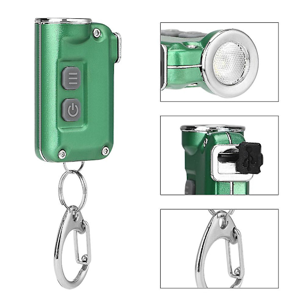 Liten bärbar ficklampa för utomhuscamping, ridning, bergsklättring