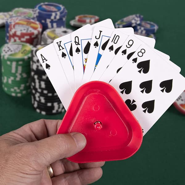 4 stk. Poker Kort Holder Plastik Poker Holder Spillekort