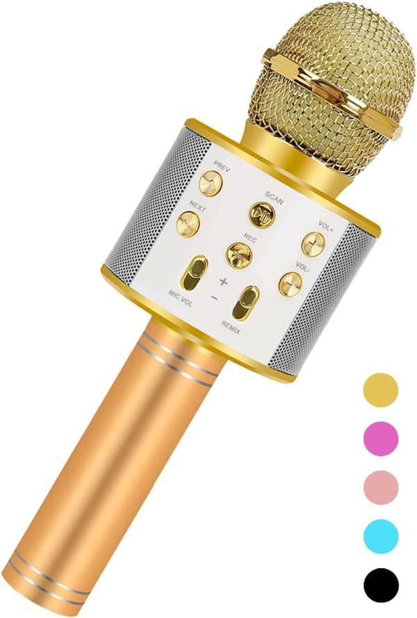 Födelsedagspresenter för flickor 3-15 år, Karaoke Mikrofon för barn
