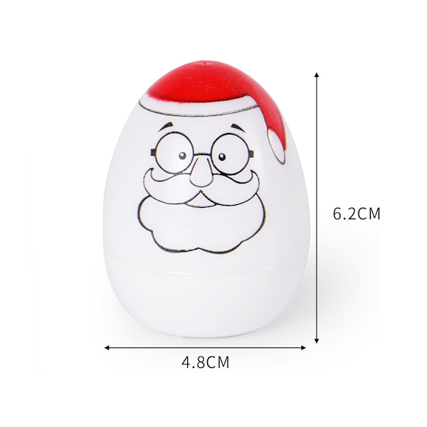 12 Pakk Trykte Julemann Søte Egg Lys Halloween Jul LED Lys