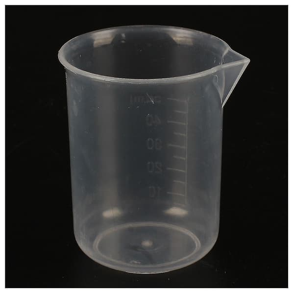 2 st 50 ml laboratorieplast vatten vätskemätkopp Tra DXGHC