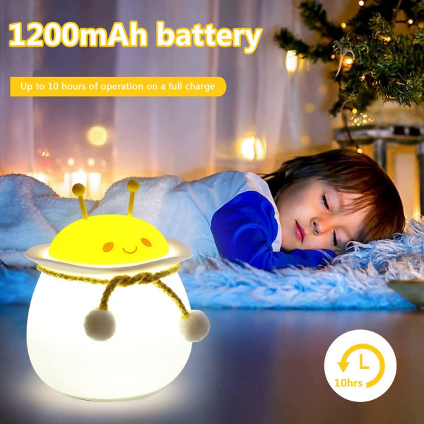 Veilleuse pour enfants, veilleuse mignonne petite abeille, lampe