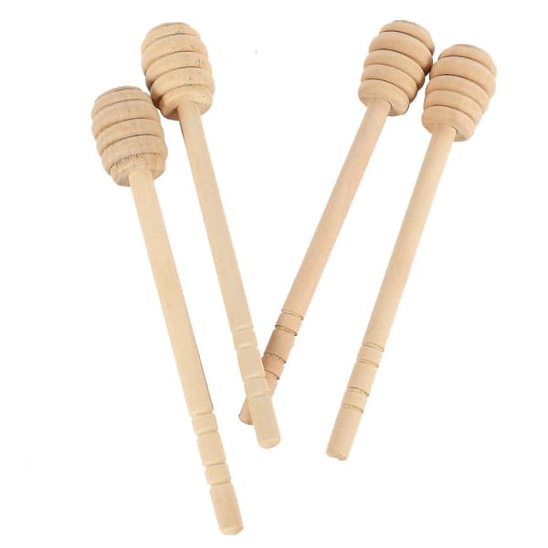 55-pack 15 cm Honungsskedar i Trä, Kompatibla Med Hone DXGHC