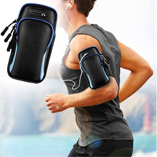 Mobiltelefonetui Sports Armbånd Sports Armbånd Lynlås Lomme Spor
