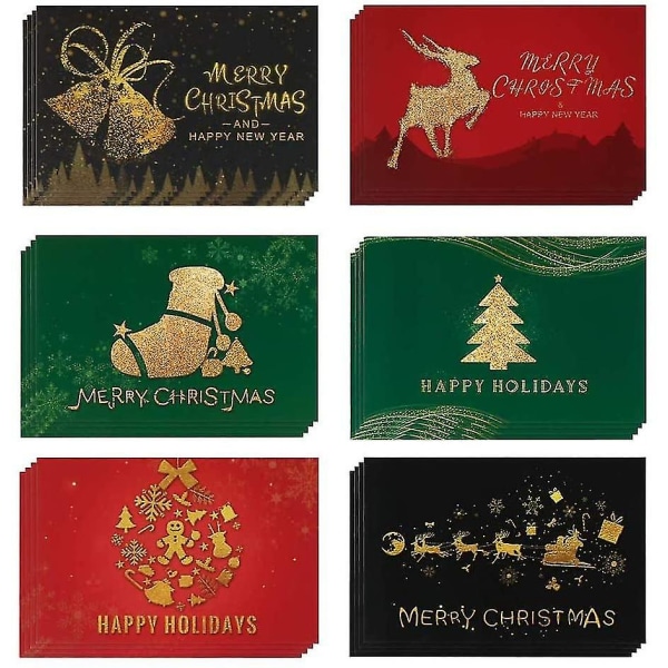 24 Hyvää joulua, joulukortteja kirjekuorilla ja tikuilla