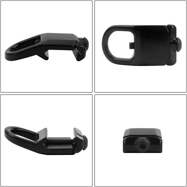 Skinnemonteringsadapterforbindelsesring for (svart) monteringsbrakett