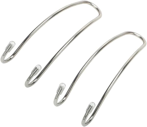 1 Par Auto Rustfrit Stål Fastgørelsesklips Hvileholder Håndtaske Krog