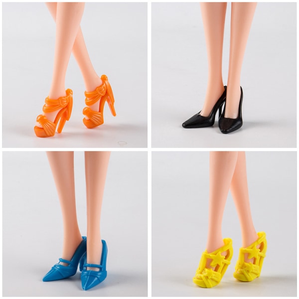 20 paria erilaisia Barbie-nukkeja, sopivia 30 cm käsintehtyihin