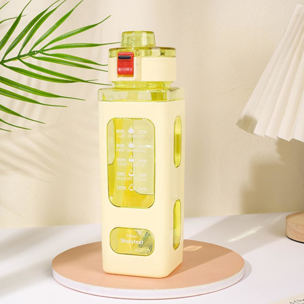 Vattenflaskor för barn med sugrör: 24oz söt Kawaii vattenflaska med