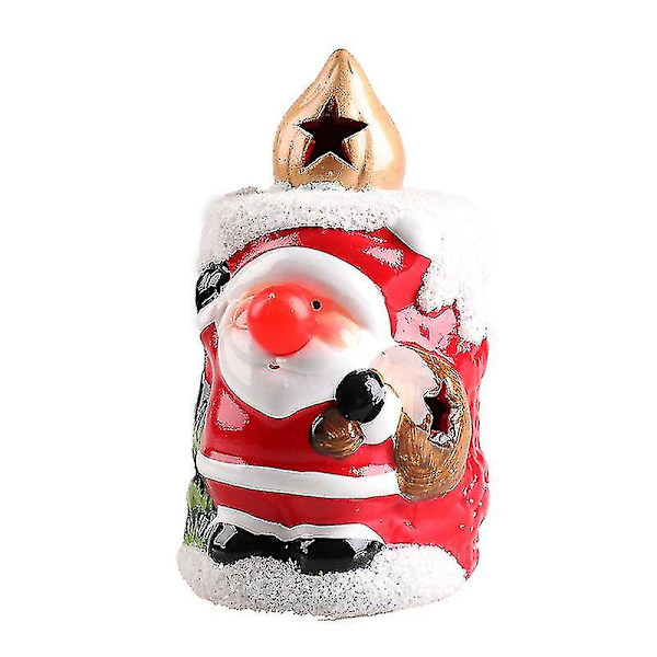 Mini Bärbar Led Lantern Med Santa Claus Snowman Mönster Ee DXGHC