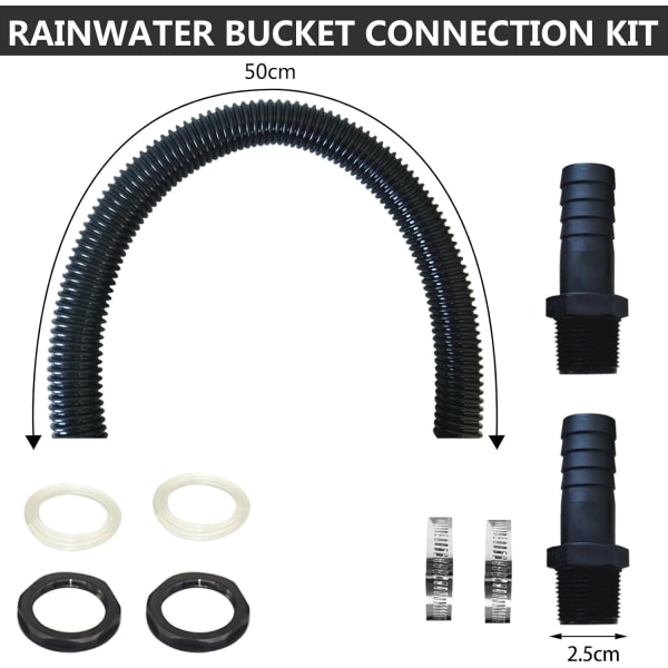 Shunfaji Regnvandssamler Forbindelses Slange, Inkluderer 2 Rør S