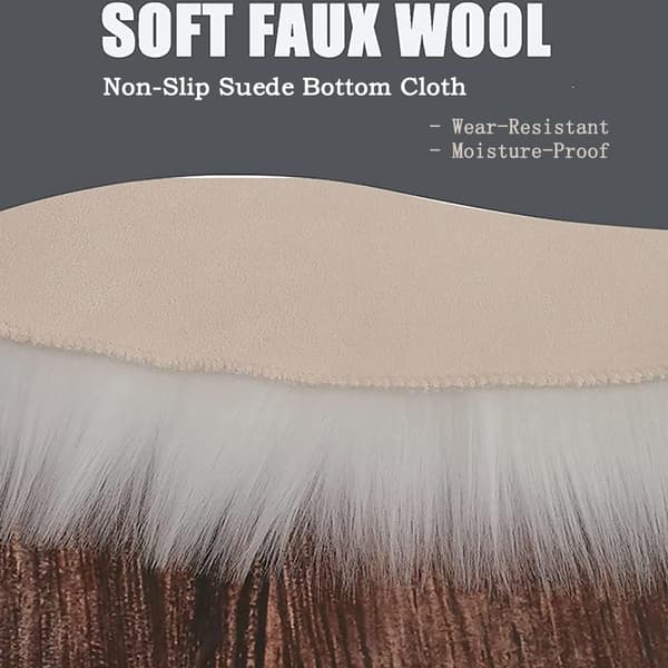 Panda Faux Fur Shag Gulvtæpper, Bløde og Silkebløde Shaggy Gulvtæpper