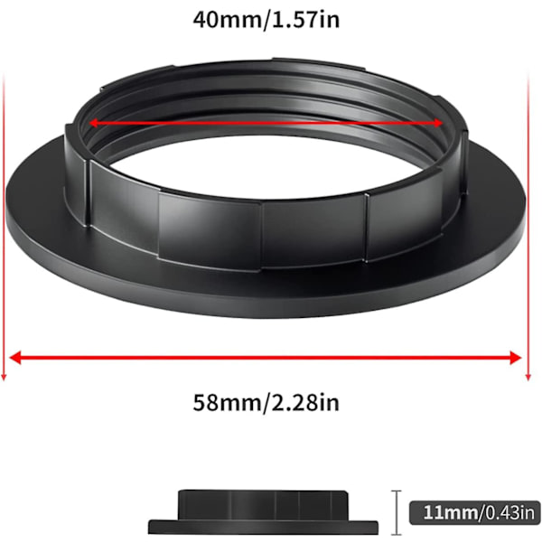 10st Lampskärm Reducer Ring E27 Converter För Lamphållare T DXGHC