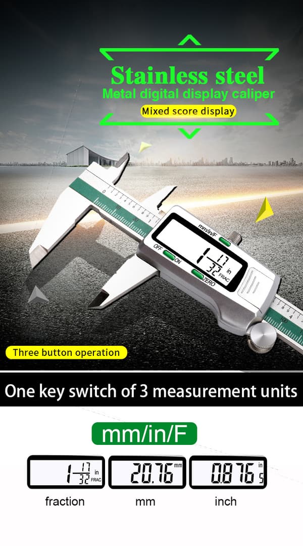 Skyvemåler, Digital Mikrometer Skyvemåler, Verni
