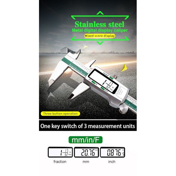 Skyvemåler, Digital Mikrometer Skyvemåler, Vernier