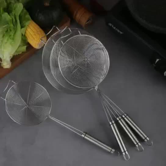Sil Colander i Rustfritt Stål 304, Dypfryst Nuddelsil med Håndtak