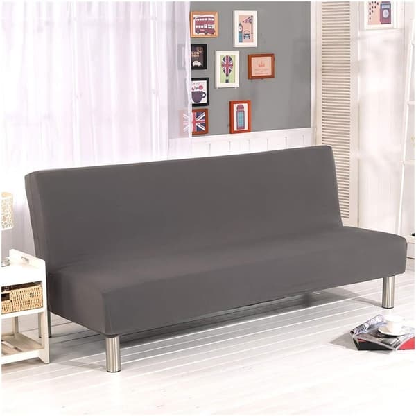 Elastiskt Clic Clac-överdrag för 3-sits soffa, Vardagsrum Solid Färg Överdrag