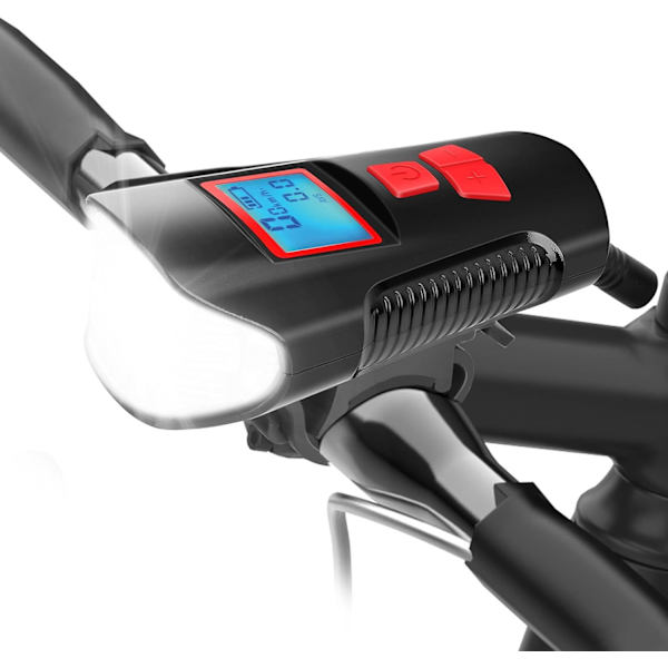 Pyörävalot - Tehokas USB-ladattava pyörän etuvalo - 350 lumenia