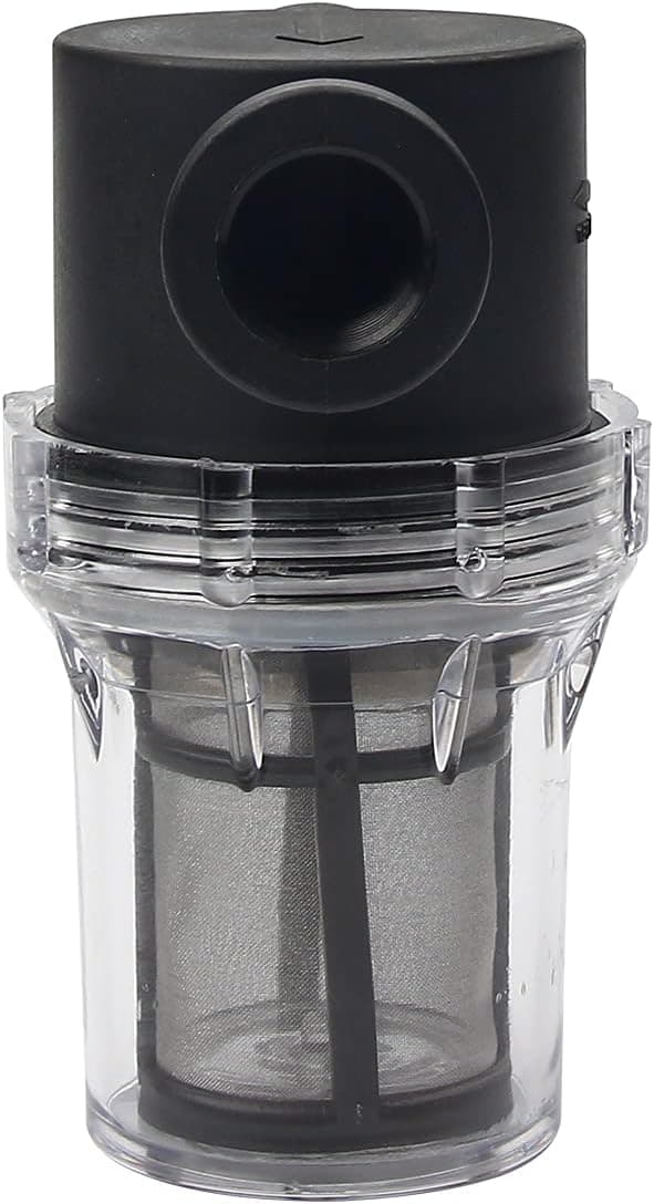 1/2\" Inline Vannpumpe Sil med 100 Mesh Rustfritt Stål