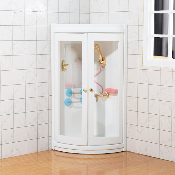 Dukkehust Dusjrom, 1:12 Dukkehust Miniatyr Møbler Simulati