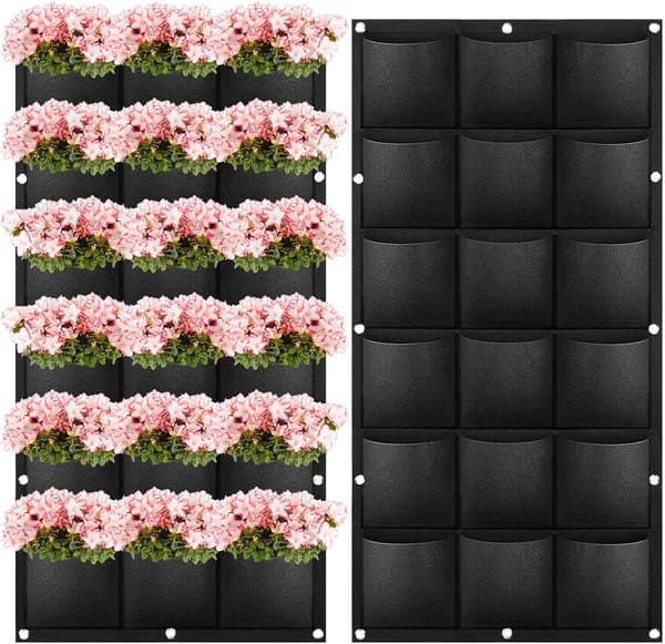 Dewenwils Hængende Plantningspose med 18 Lommer til Planter DXGHC