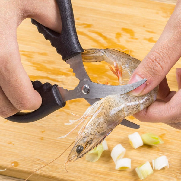 Rustfrit Stål Køkken Saks til Rejer, Hummer, Fisk, Krabbe