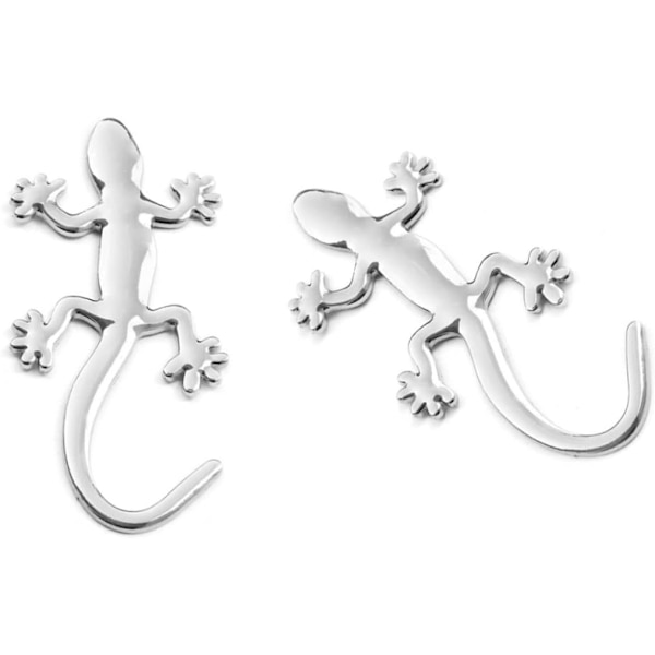 Stjärnlogotyp Gecko Metall 3D Bilmärke Emblem Dekal Solid Bilmärke
