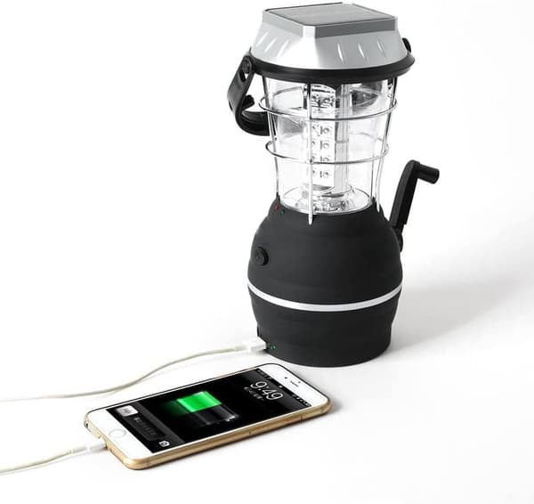 Solcellelykt, Ultra Lys LED Campinglampe, 2 Justerbare Lys