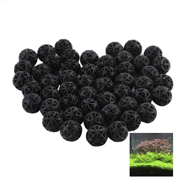 100 stykker akvariumfilter biokuler for filtrering ren biokule