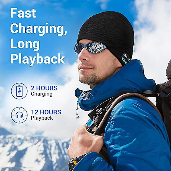 Bluetooth Musikhue Strikket Hat Bluetooth Hat Binaural Opkald Liste