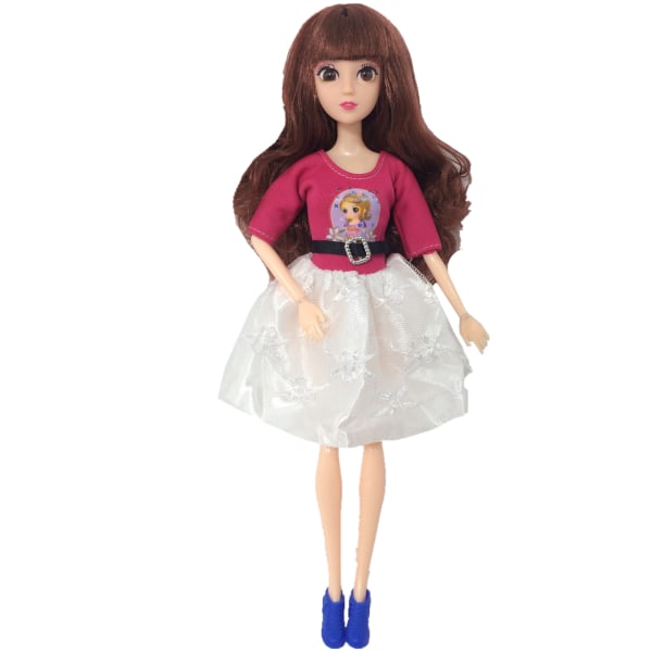 Barbie modekostym, 16 delar, 16 docktillbehör, för barn