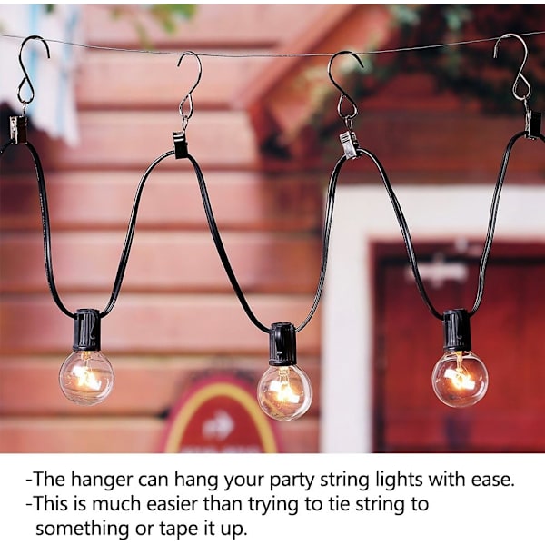 Metal Hængende Krogklips, Gardinophængsklips, Party String L DXGHC
