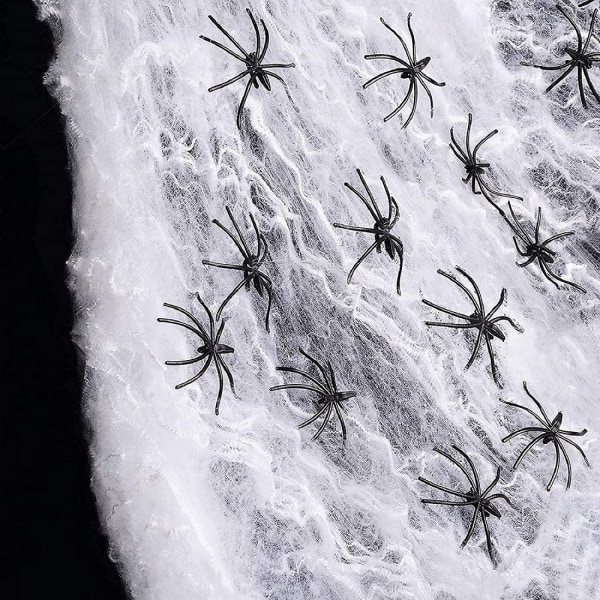 200g Halloween-dekorasjon lysende edderkopp bomullslysende edderkopp