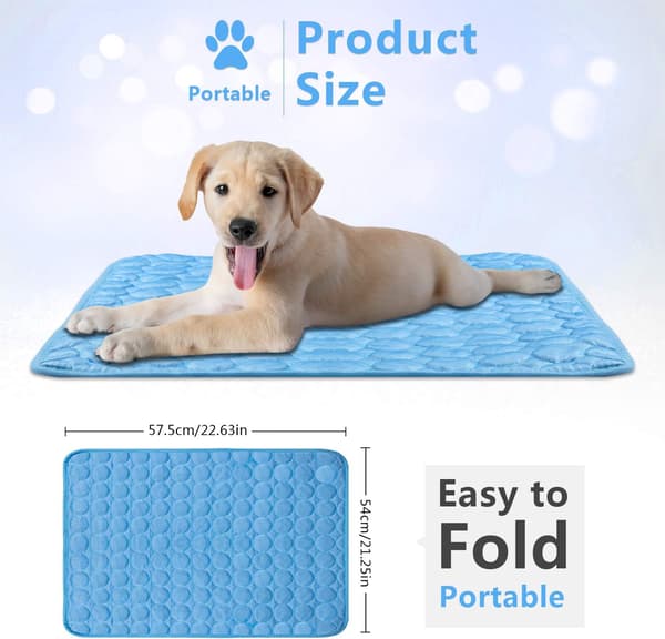 Kylmatta för Hund, Kylmatta Silver Ice Mat, Andningsbart Nät