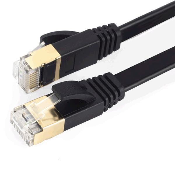 1 stk. CAT7 Ethernet-kabel 6ft, Højhastighed 10 Gbps 600MHz Flad