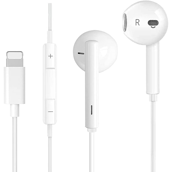 Trådbundna stereohörlurar för iPhone 11, In-Ear-hörlurar för iPhone 38e3 |  Fyndiq