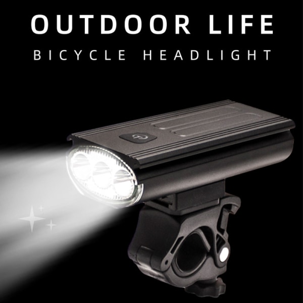 Cykel Laddningsbara strålkastare Stark Ljus Torch Nattcykling