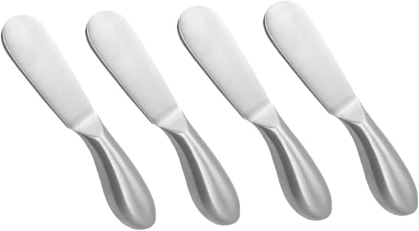 Sett med 4 Multifunksjonelle Rustfrie Stål Ost- og Smørkniver DXGHC