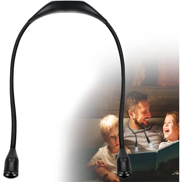 LED-kaulavalaisin lukemiseen, Ladattava 4-LED Hug LED -kaulavalaisin